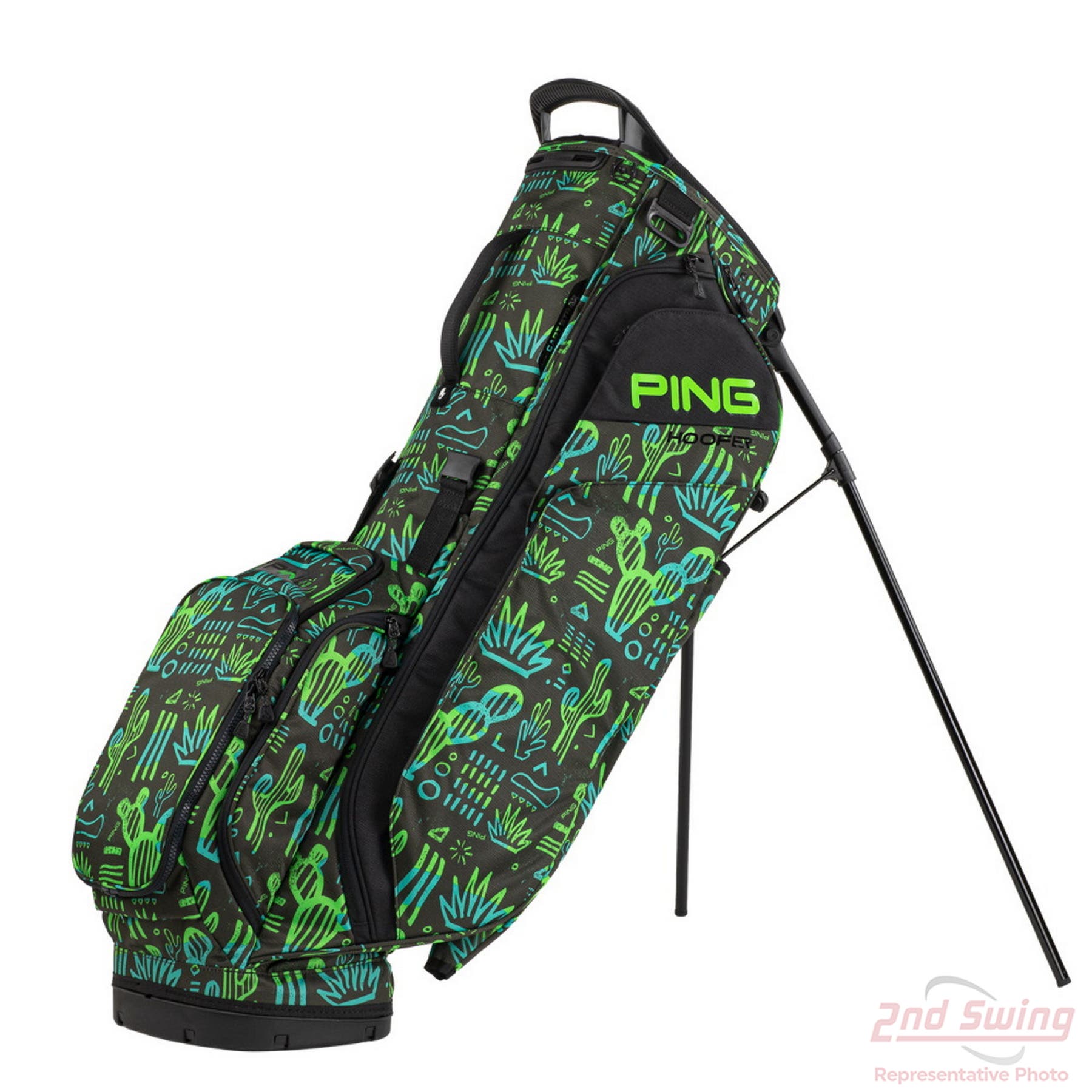 子供用PING HOOFER G スタンドバッグブラック/グリーン※フード捜索中 Ping Hoofer Stand Bag (HOOFER BAG) | 2nd Swing Golf